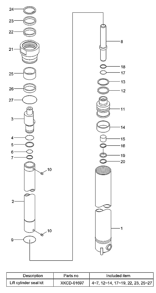 XKCD-01707 Empilhadeira Hyundai 25-30-33LF-7