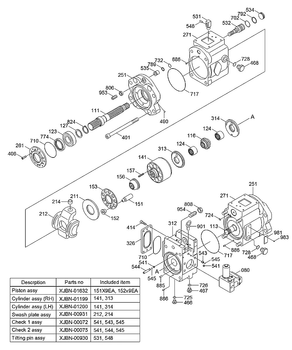 31K8-10030 Escavadeira de esteiras Hyundai HX300 L