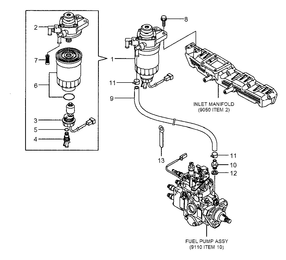 105430-67110 Empilhadeira Hyundai HDF25-5