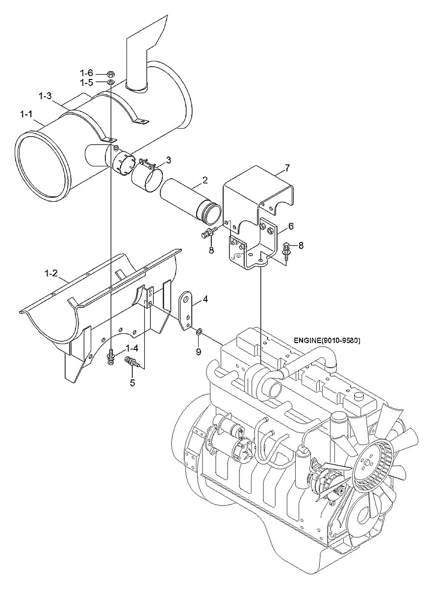11N6-30070 Escavadeira de esteiras Hyundai R305LC-7