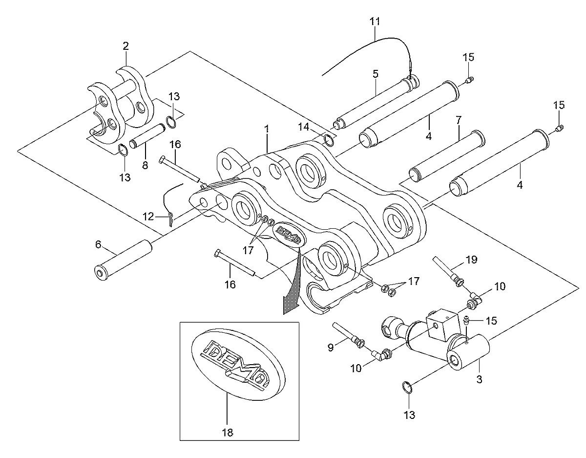 31Q1-95620 Escavadeira de esteiras Hyundai R80CR-9A