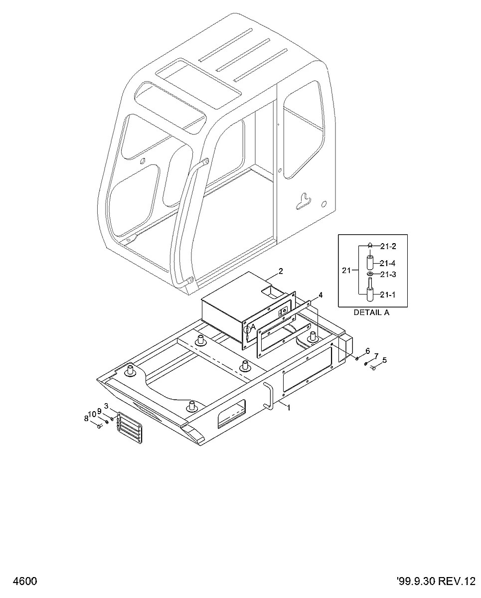 71FR-00021 Equipamento florestal Hyundai R290RB-3