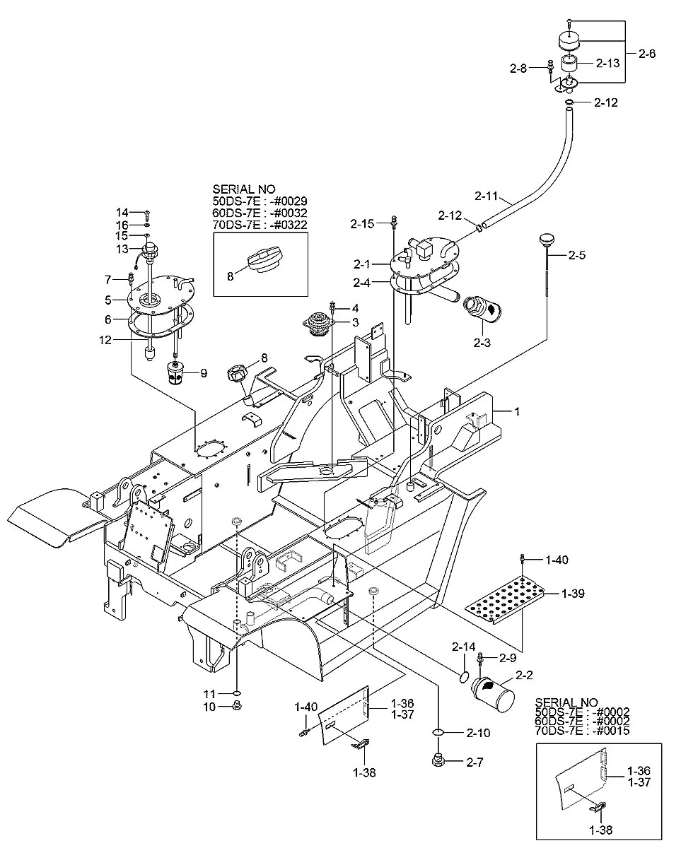 11HA-50030 Empilhadeira Hyundai 50-60-70DS-7E