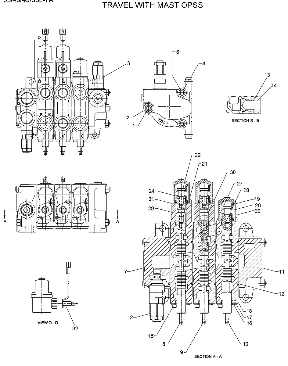 YUCE-00202 Empilhadeira Hyundai 45L-7A