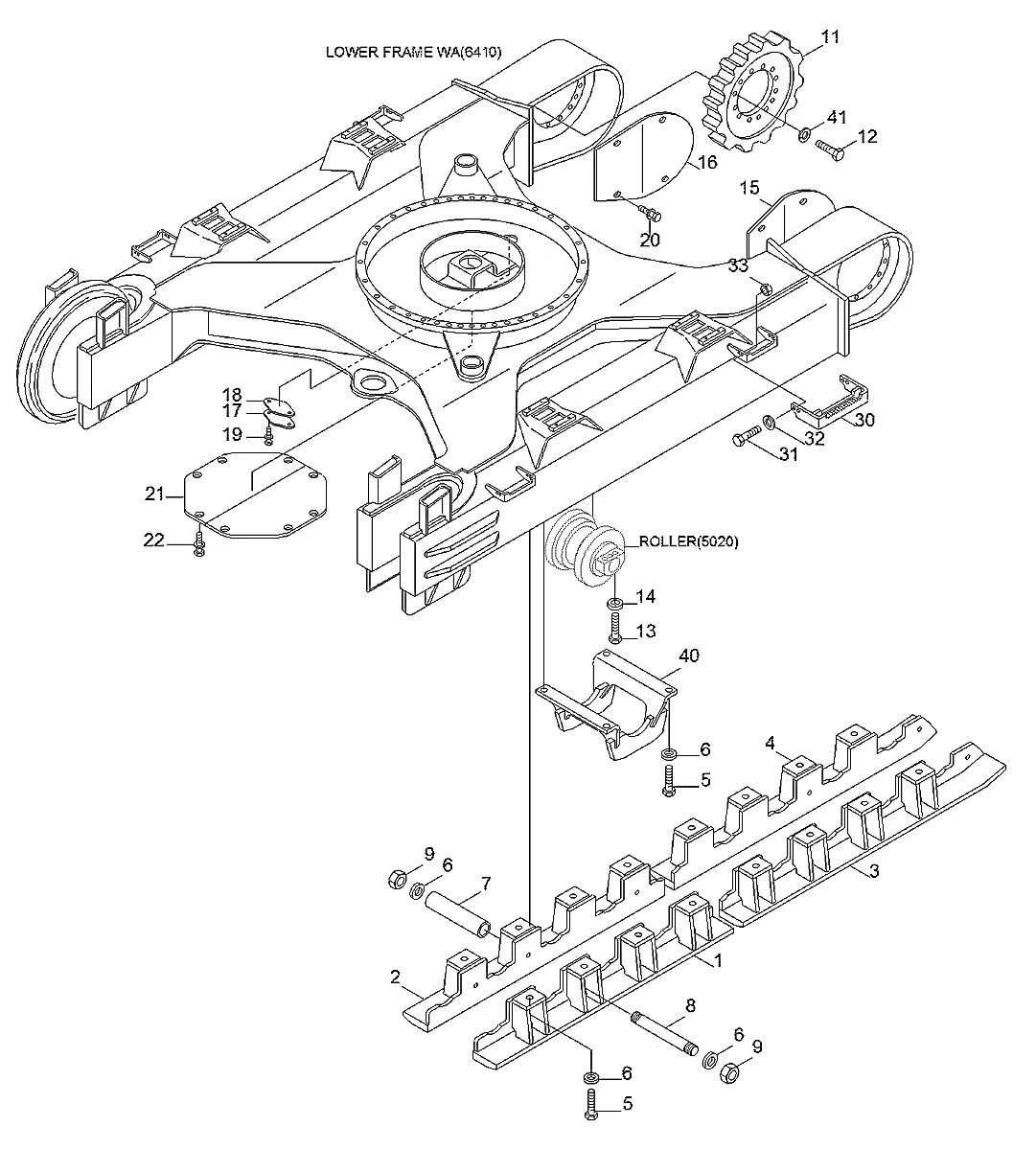 81N8-36130BG Escavadeira de esteiras Hyundai R320LC-7A