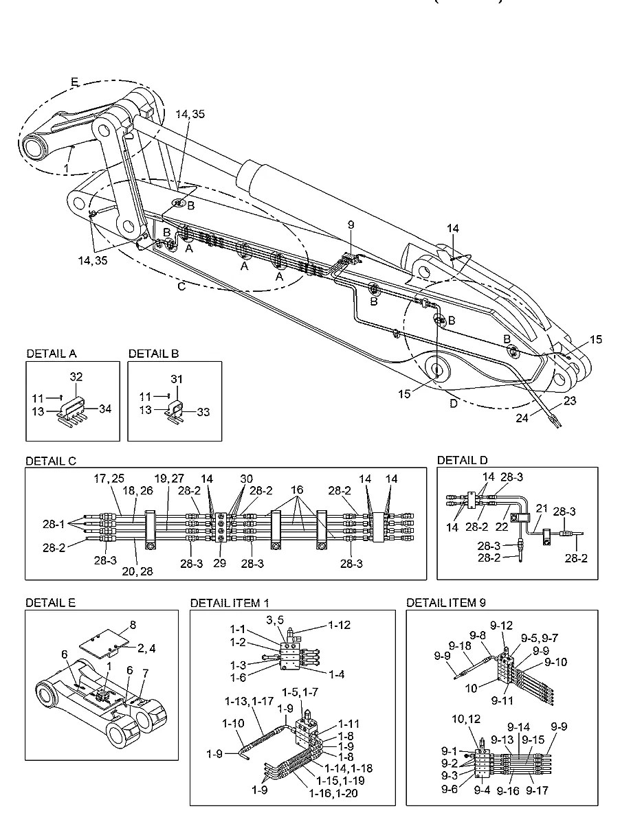 BD-0373 Escavadeira de esteiras Hyundai R1200-9