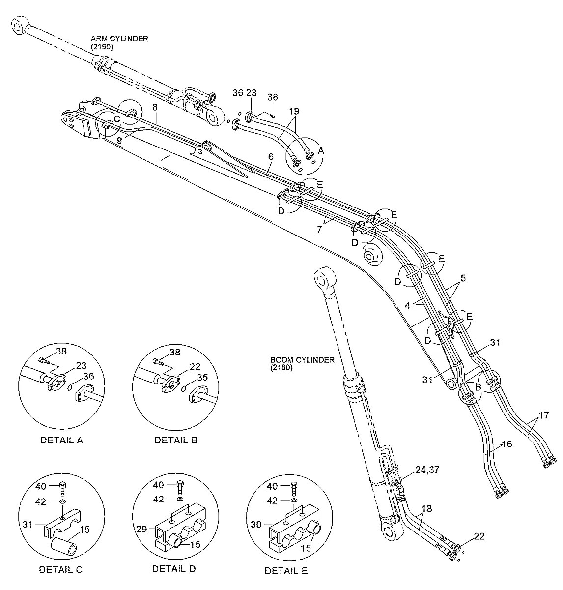 P681-126318 Escavadeira de esteiras Hyundai R200LC