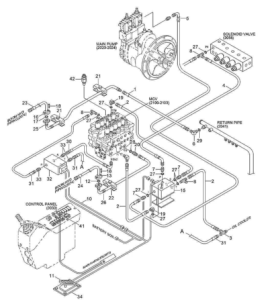 001018-25099 Escavadeira de esteiras Hyundai R180LC-3