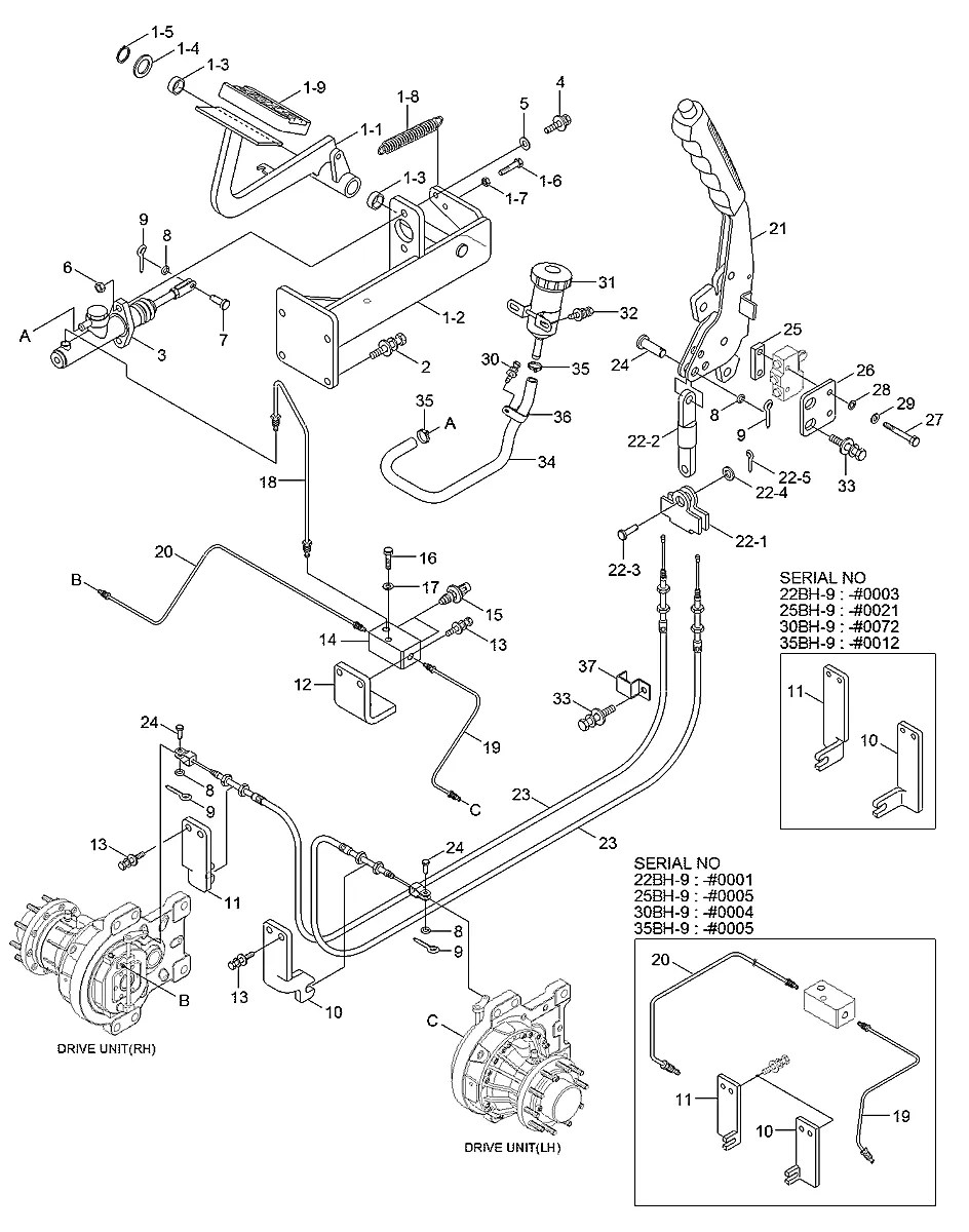 81B1-40070 Empilhadeira Hyundai 22-25-30-35BH-9
