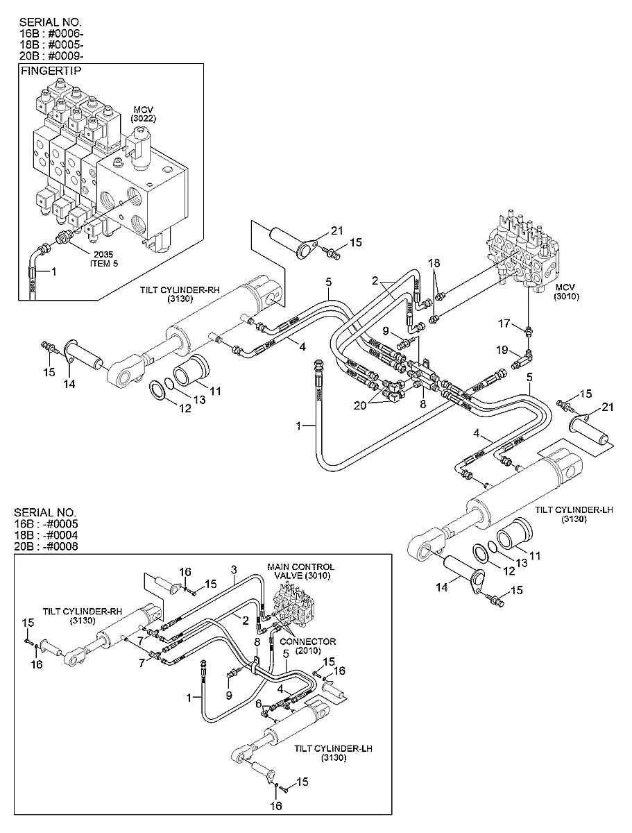 61HE-18000 Empilhadeira Hyundai 16-18-20B-7 