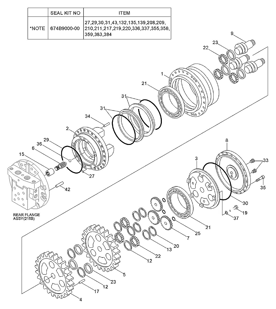 207-27-61330 Escavadeira de esteiras Hyundai R130LC-3