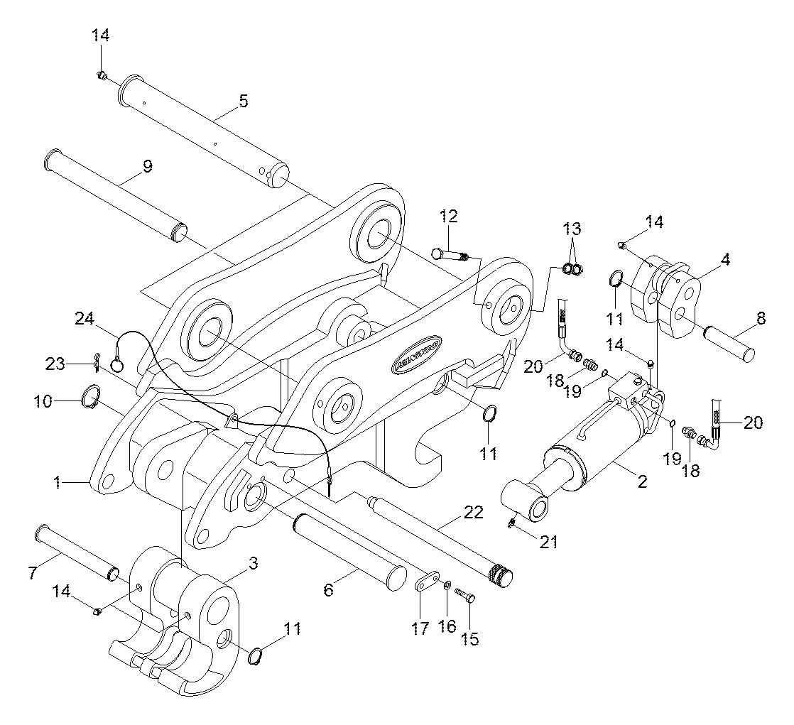 XKBP-00170 Escavadeira de esteiras Hyundai R80-7
