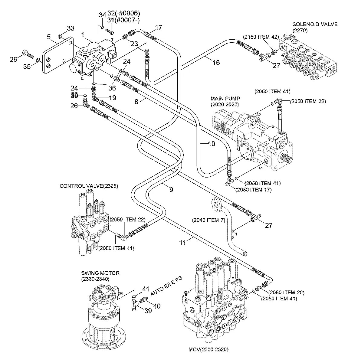 31EE-90040 Escavadeira de rodas Hyundai R95W-3