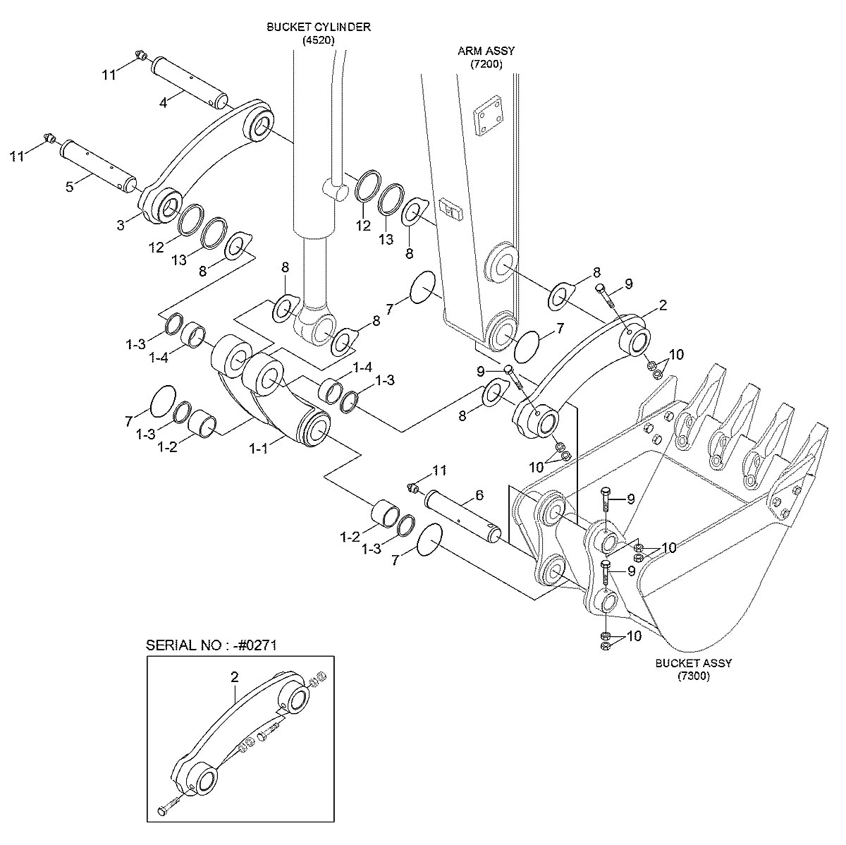 S390-035060A Escavadeira de esteiras Hyundai R25Z-9A