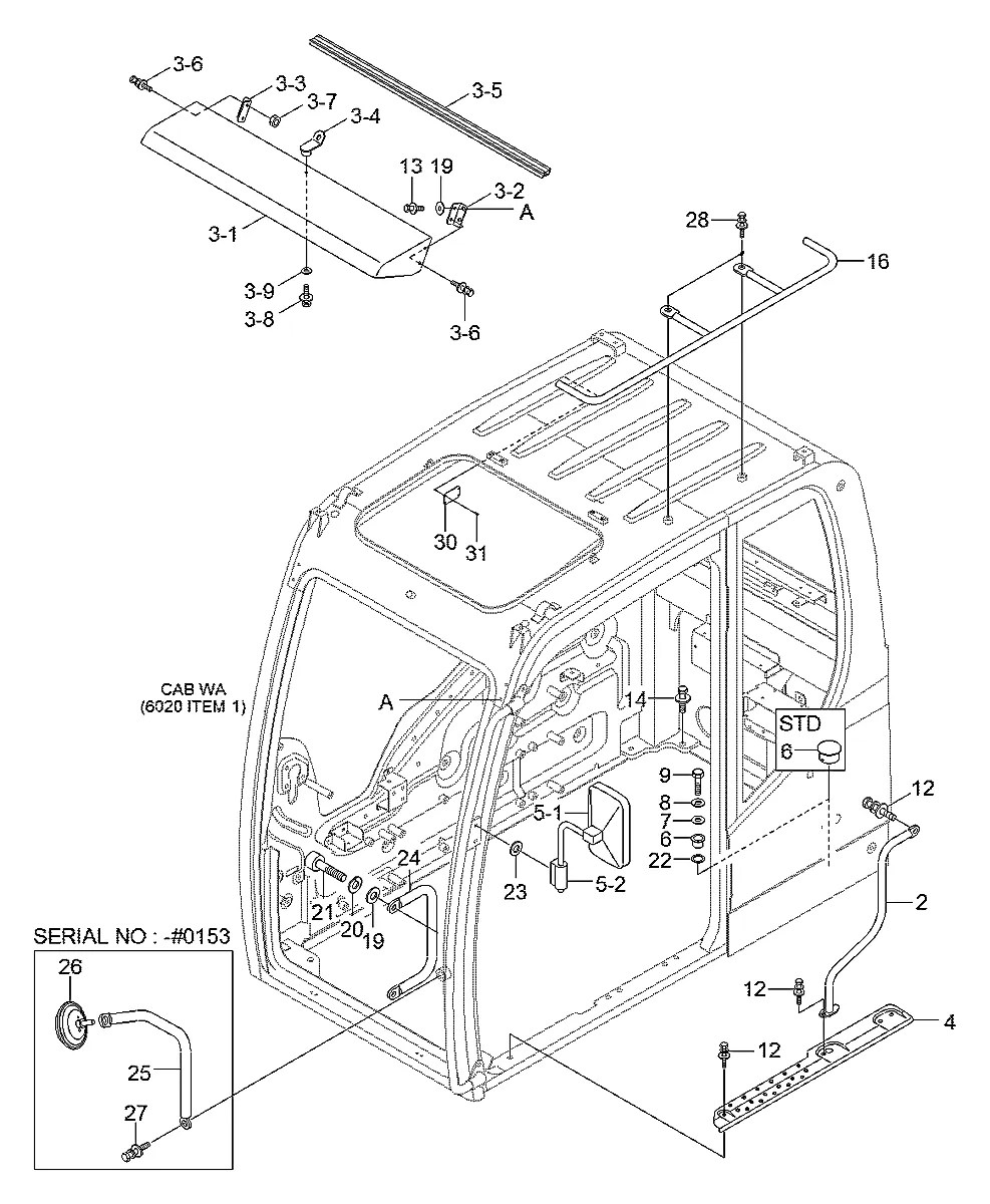 71Q6-02704 Escavadeira de esteiras Hyundai R480LC-9