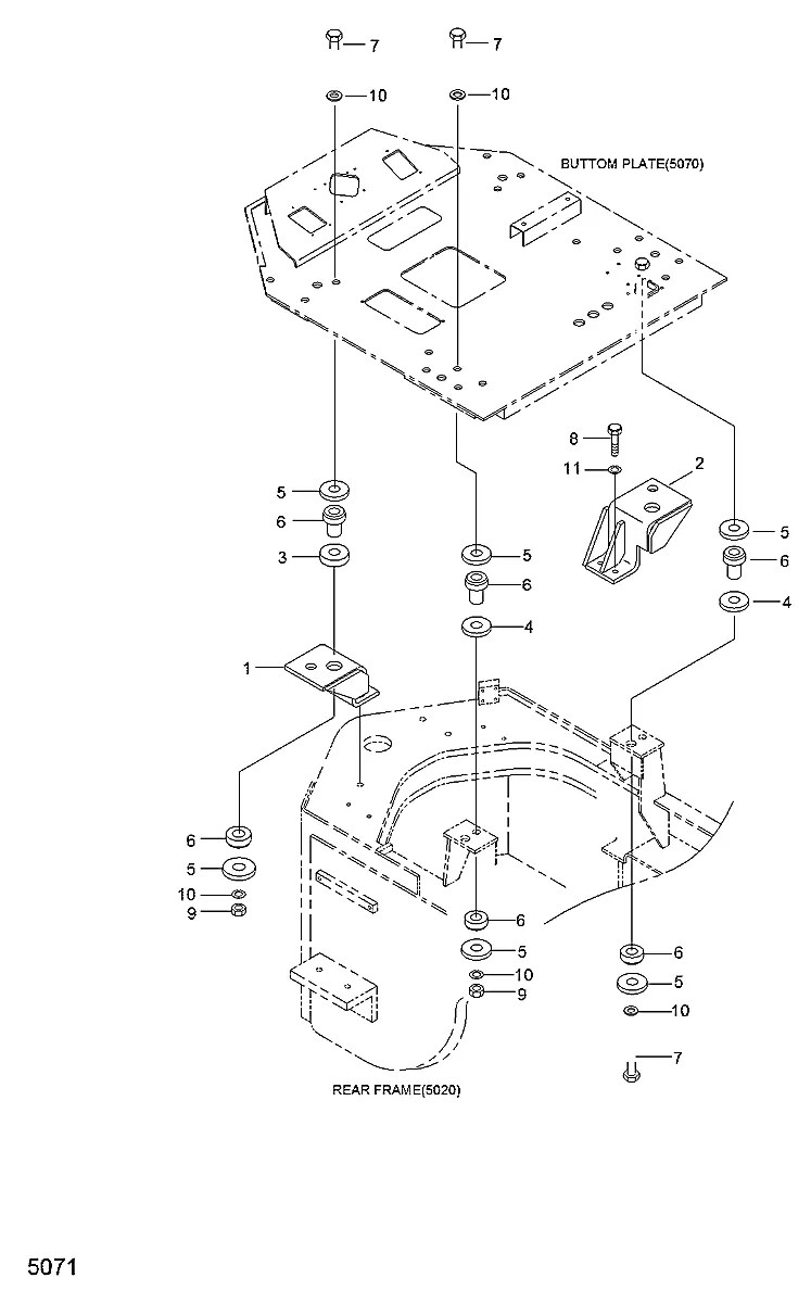 74L3-07071 Pá-carregadeira Hyundai HL750TM-3