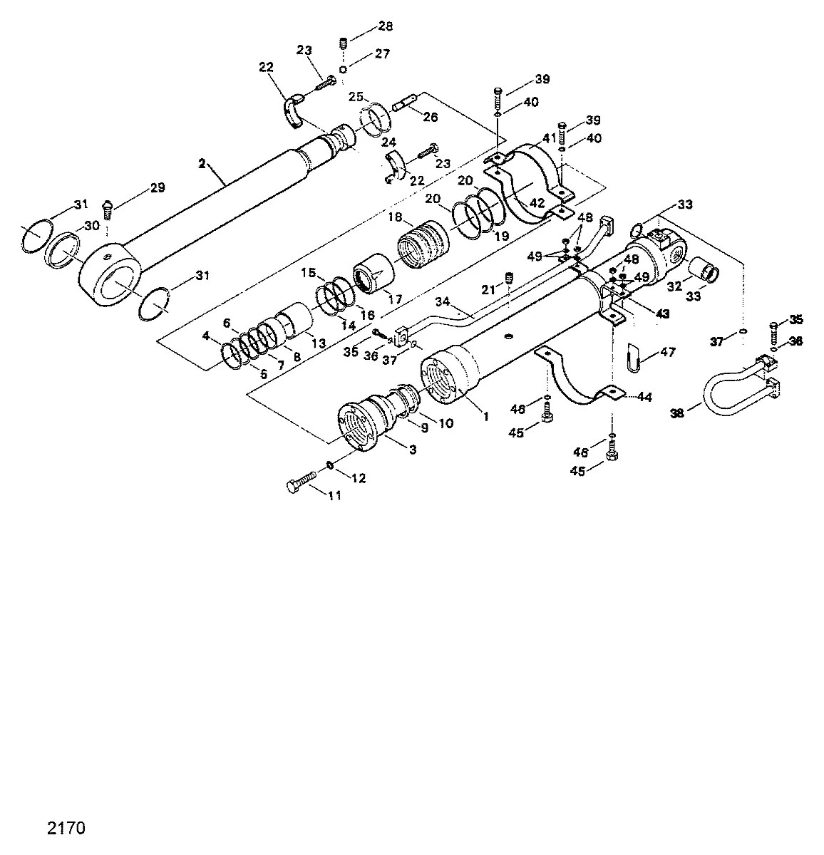 07001-05155 Escavadeira de esteiras Hyundai R320LC