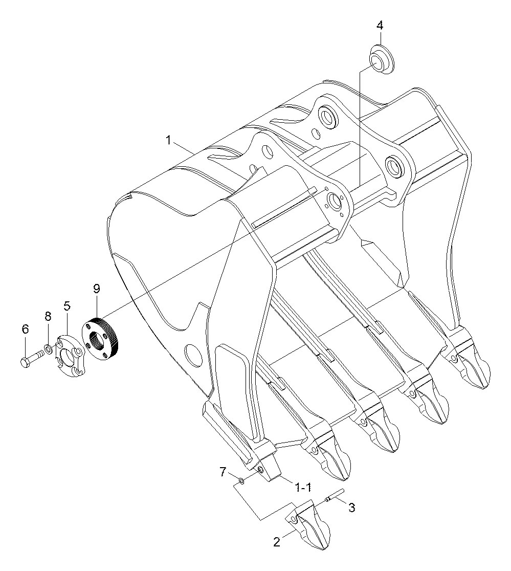 67QB-30800 Escavadeira de esteiras Hyundai R450LC-7