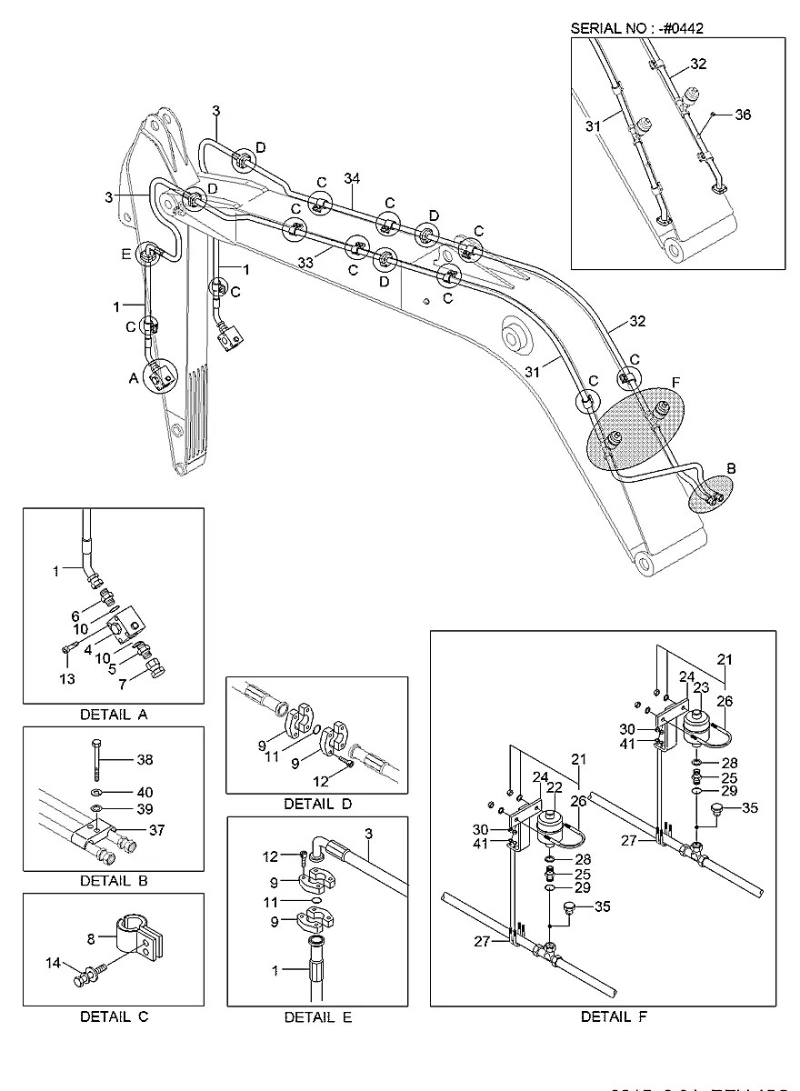 S017-120856 Escavadeira de esteiras Hyundai R235LCR-9