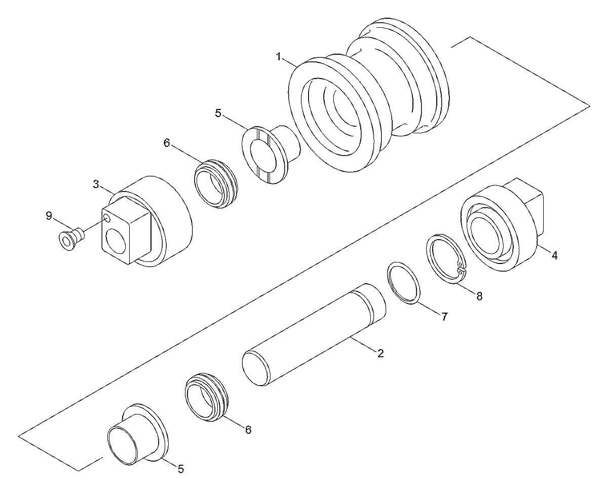 81M7-55101 Escavadeira de esteiras Hyundai R55-3