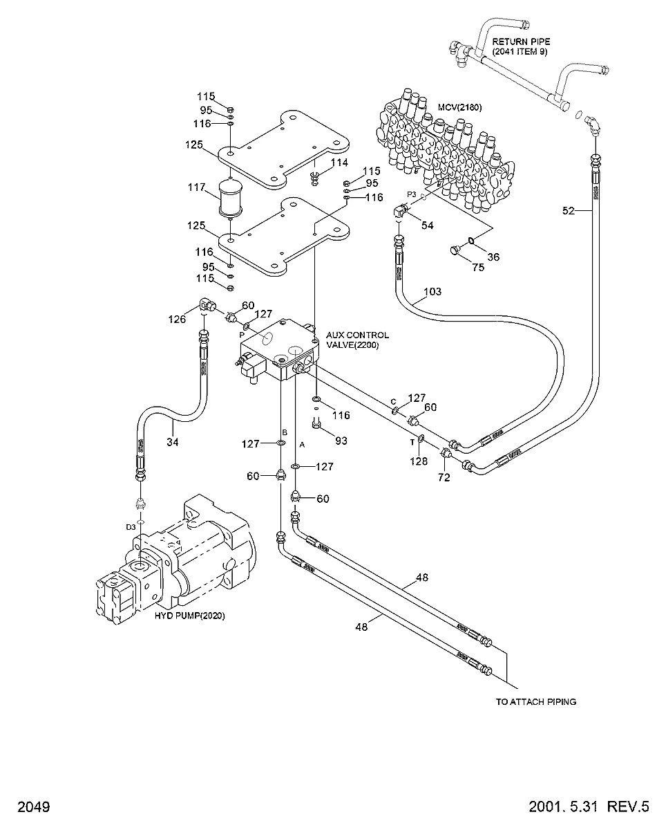 P010-120017 Escavadeira de esteiras Hyundai R55-3