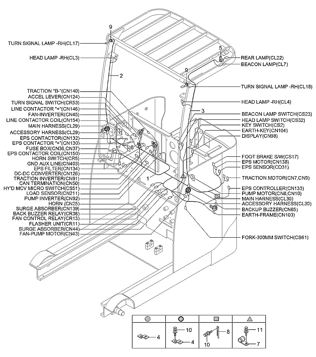 S543-080002 Empilhadeira Hyundai 15BR-9E
