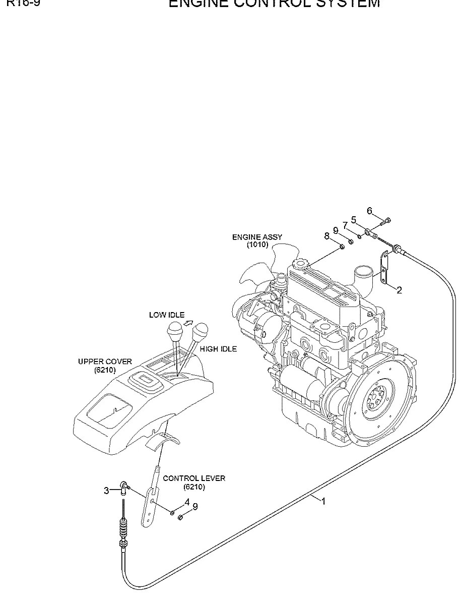 11MJ-60020 Escavadeira de esteiras Hyundai R16-9