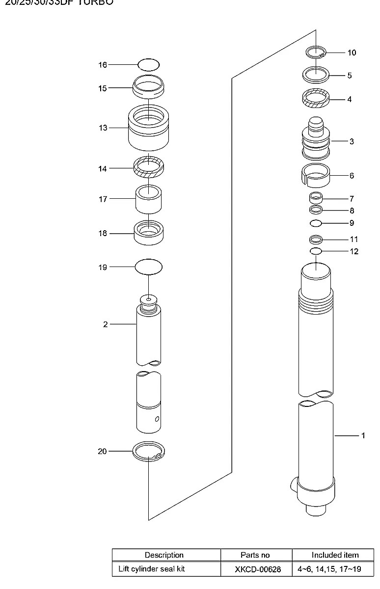 XKCD-00611 Empilhadeira Hyundai 20-25-30-33DT-7