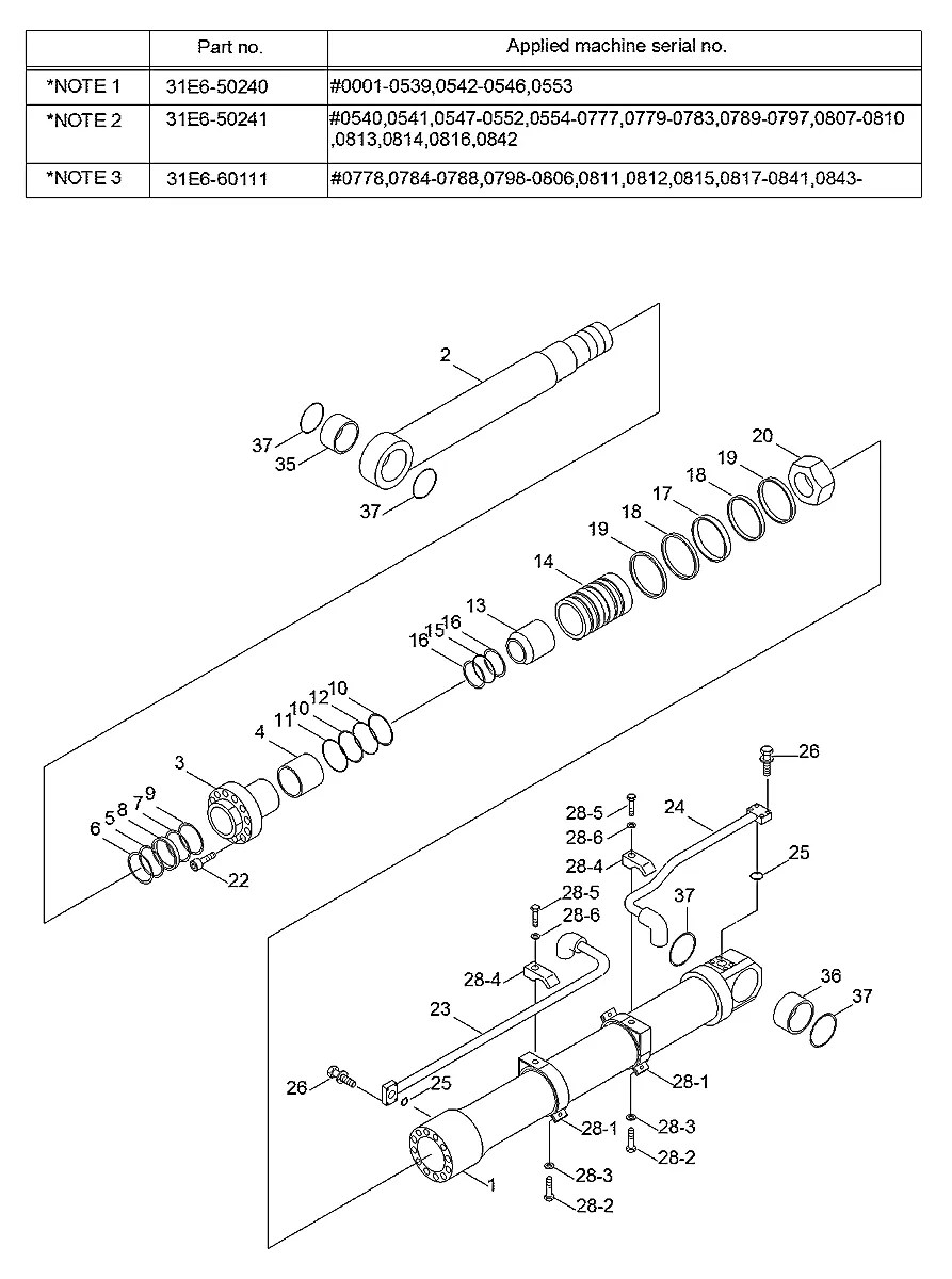 HC016-541-03 Escavadeira de esteiras Hyundai R130LC-3