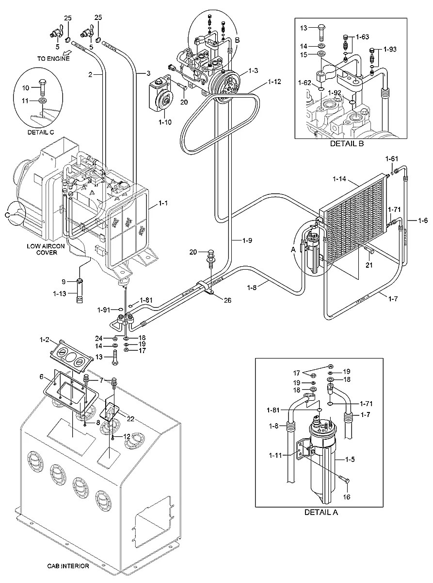 11N6-91010 Escavadeira de esteiras Hyundai R215LC-7