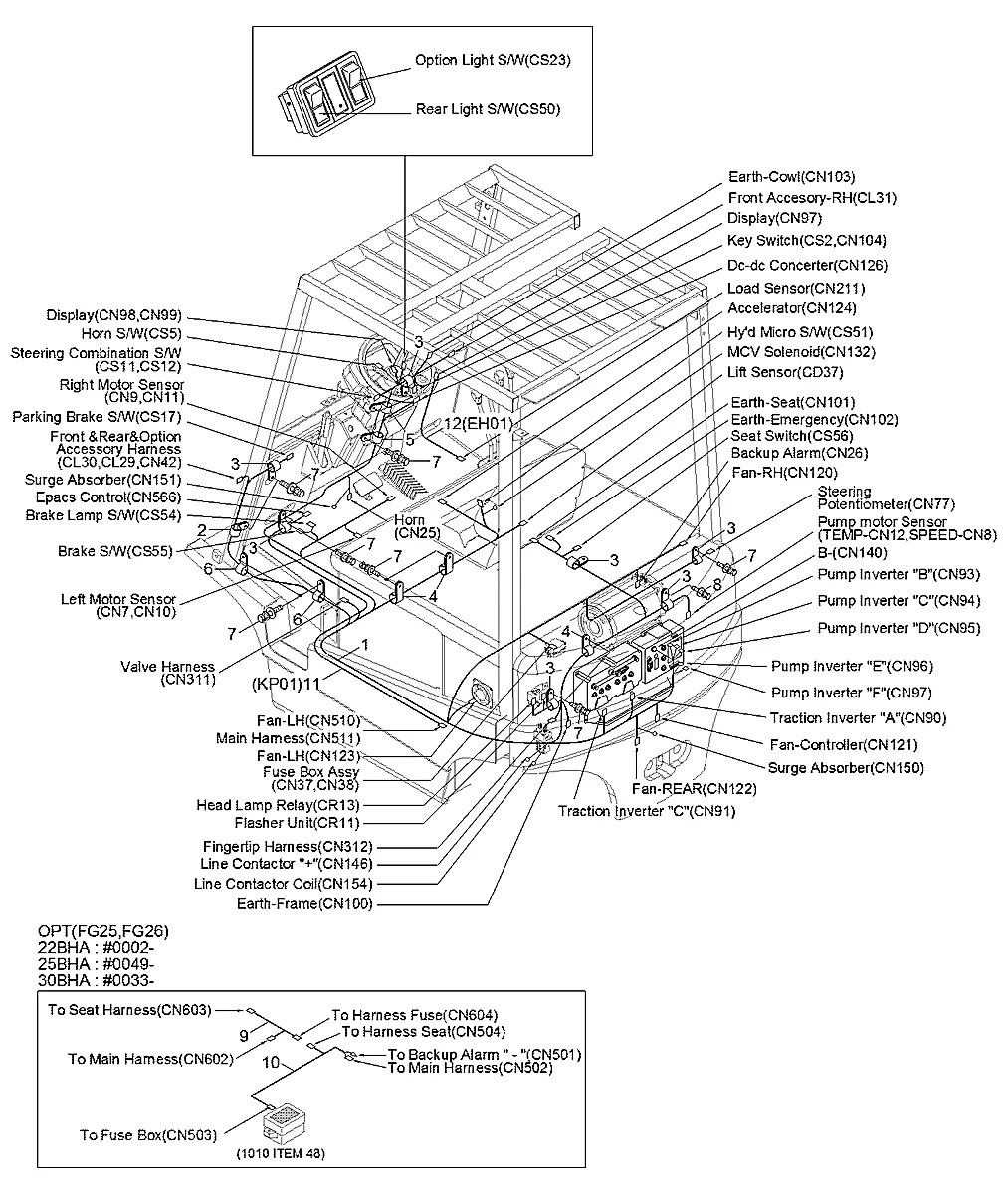 21FY-75080 Empilhadeira Hyundai 22-25-30BHA-7