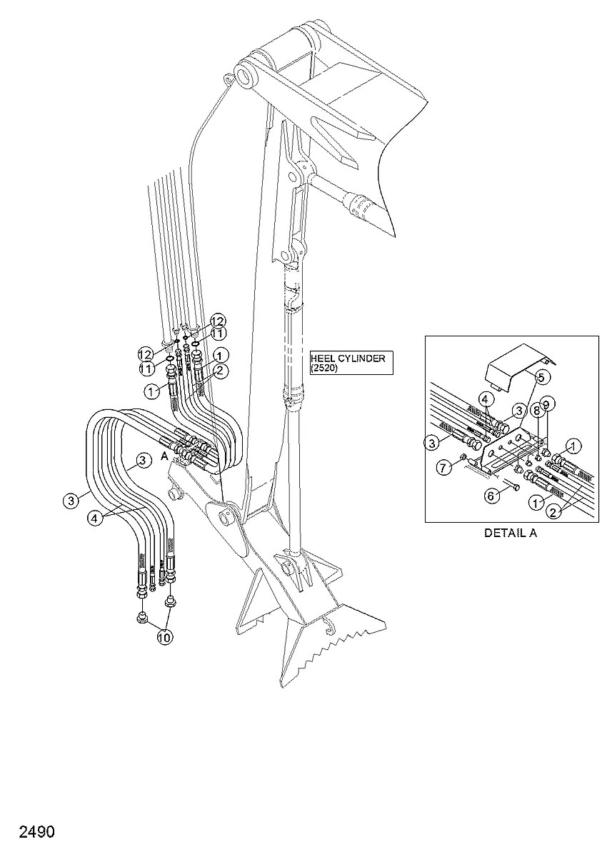 RL800-0056 Equipamento florestal Hyundai R290RB-3