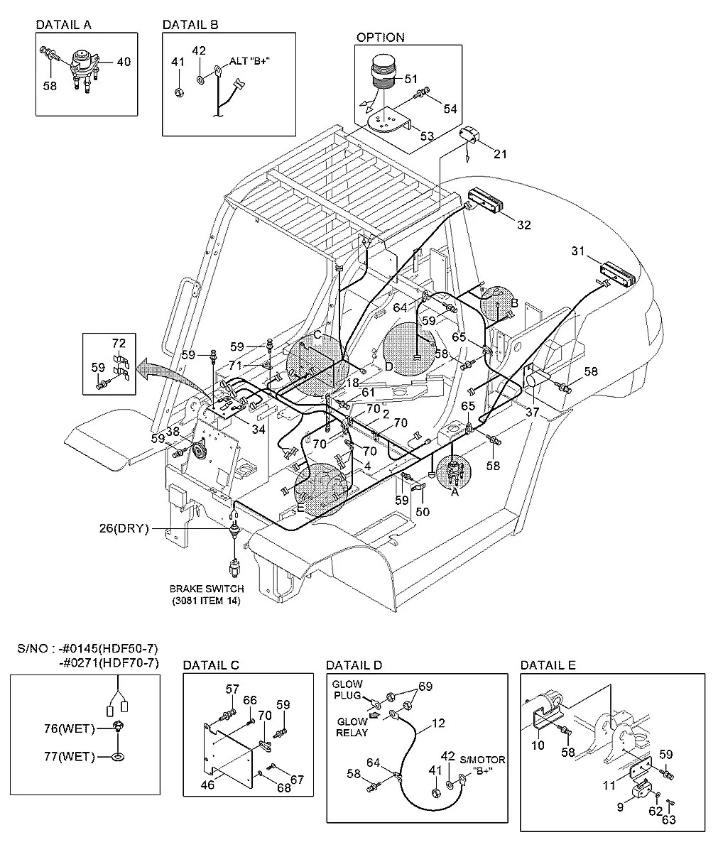 S285-061002 Empilhadeira Hyundai HDF70-7