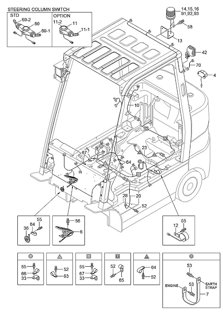 21FT-15400 Empilhadeira Hyundai 25-30LC-7S