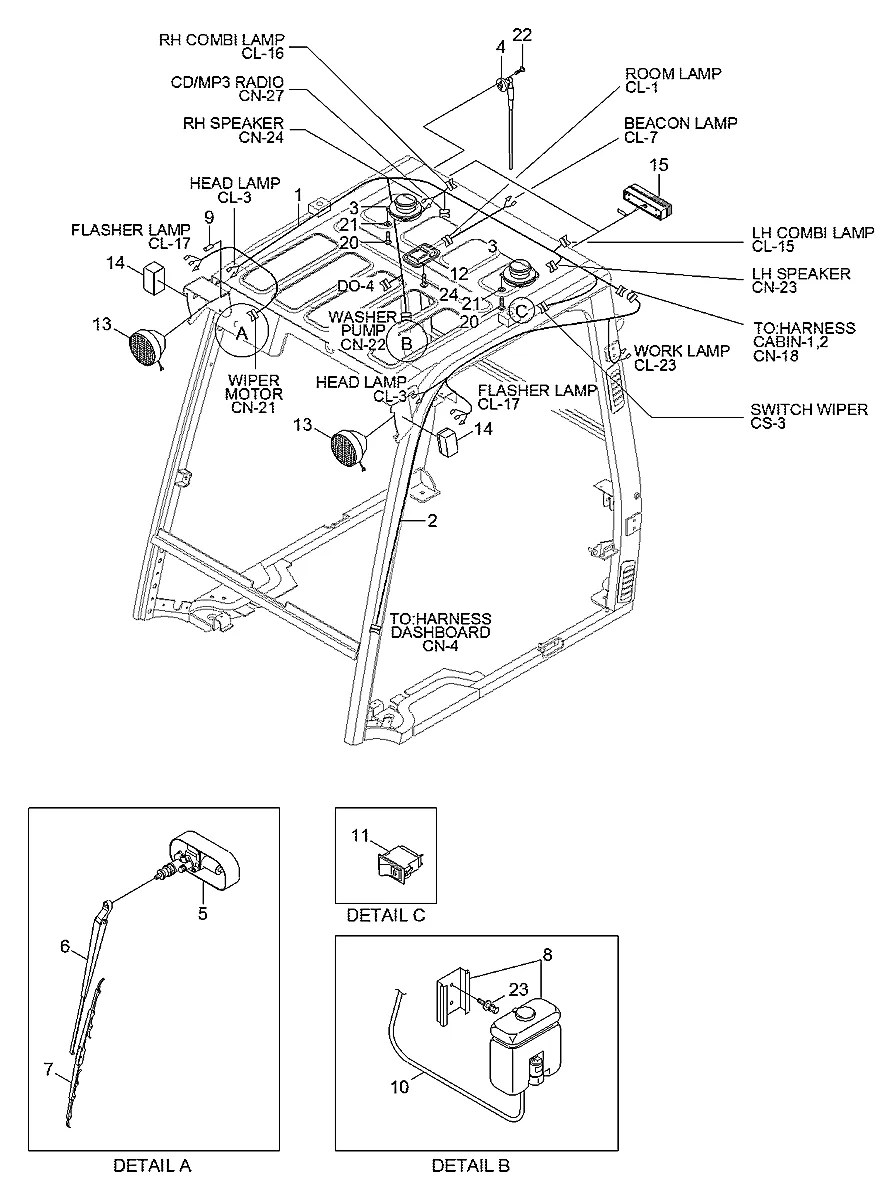 S863-072105 Empilhadeira Hyundai 25-30-33L-7M