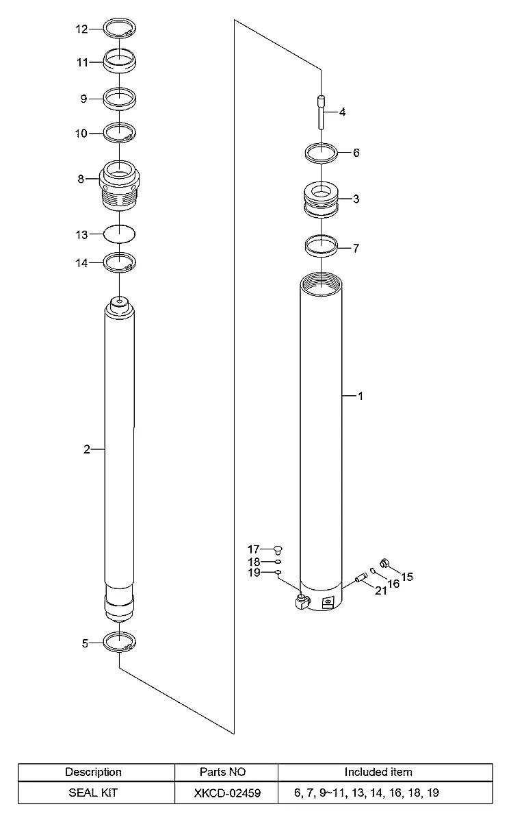 XKCD-02459 Empilhadeira Hyundai 110-130-140-160D-7E