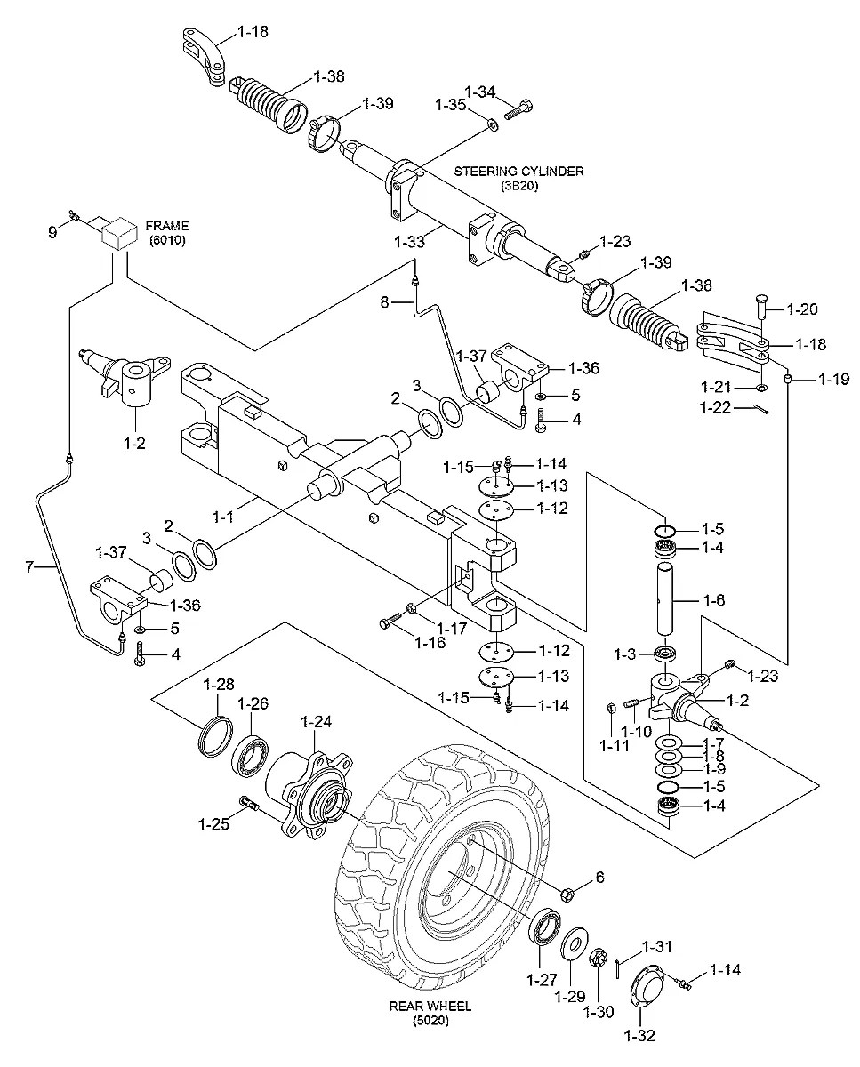 81FC-51320 Empilhadeira Hyundai 80D-7