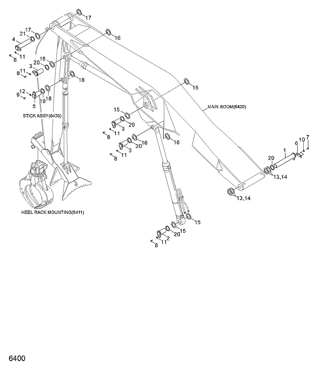 S390-090170 Equipamento florestal Hyundai 33HDLL