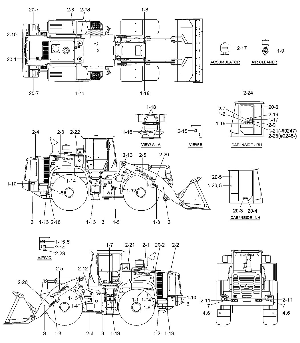 91LB-02110 Pá-carregadeira Hyundai HL770-9S