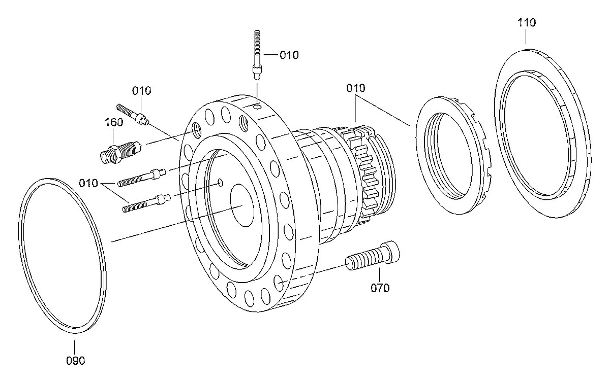 4472-219-055 Escavadeira de rodas Hyundai R170W-3