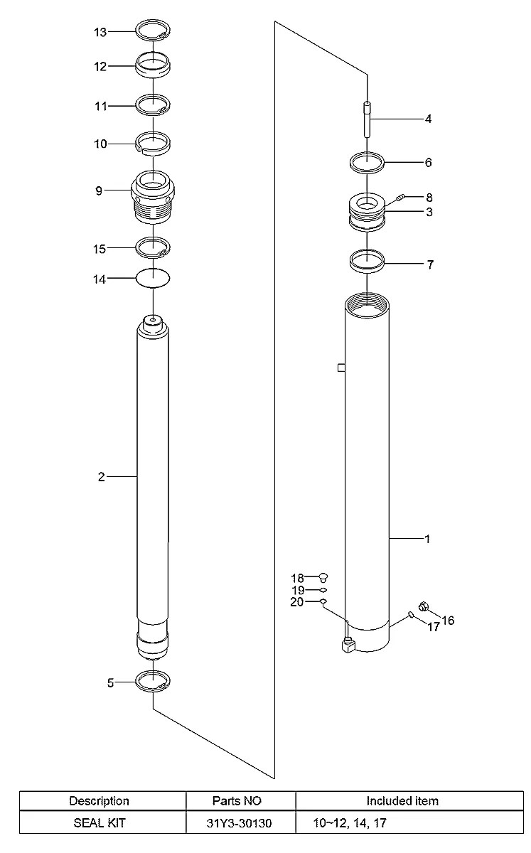 XKCD-04052 Empilhadeira Hyundai 110-130-160D-7A