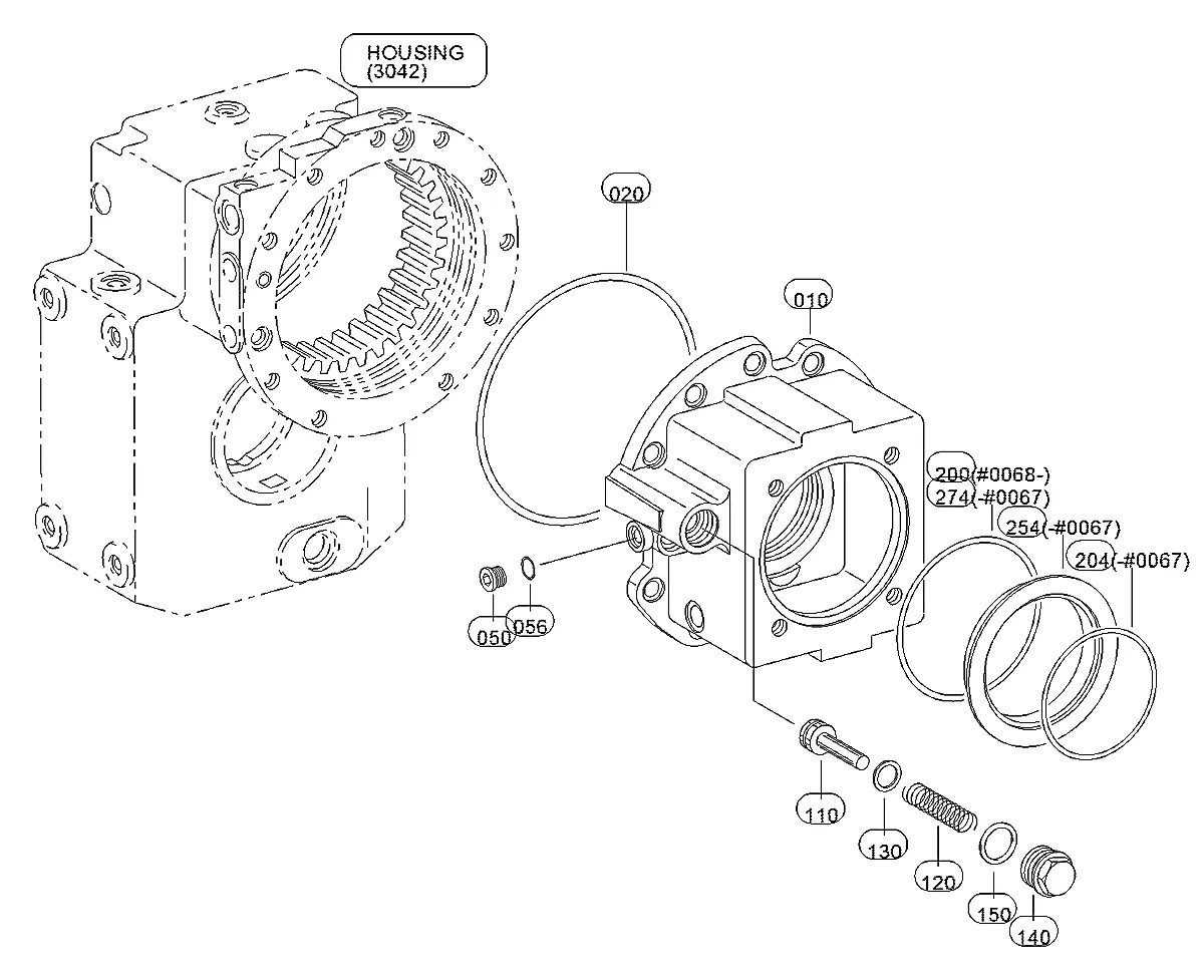 4143-325-036 Escavadeira de rodas Hyundai R170W-3