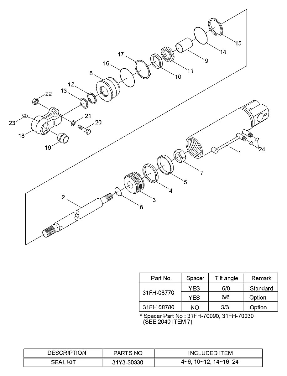 31FH-08770 Empilhadeira Hyundai 22-25-30-35BH-9