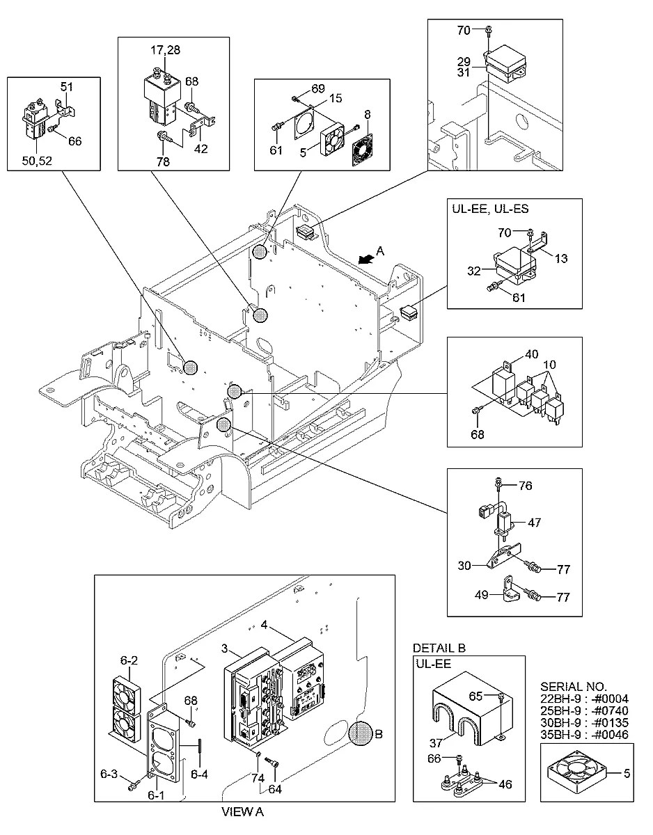 21HU-92230 Empilhadeira Hyundai 22-25-30-35BH-9