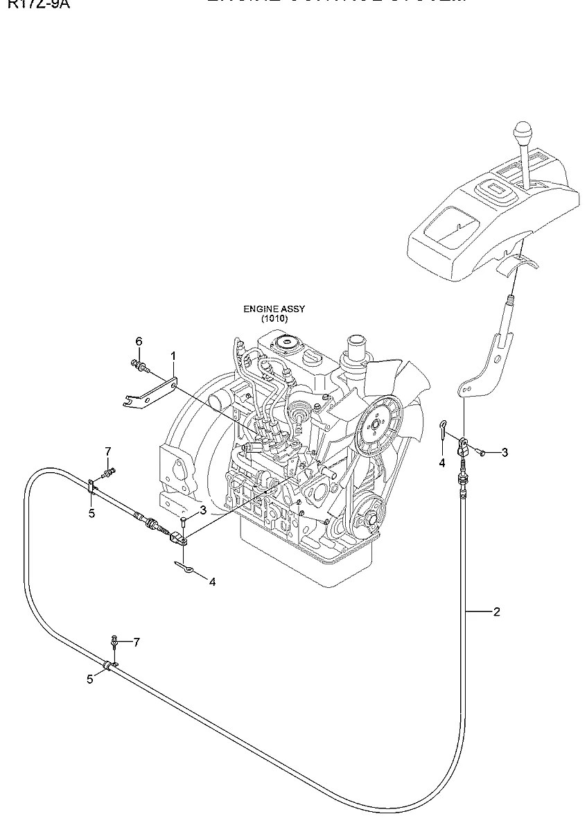 12MJ-60021 Escavadeira de esteiras Hyundai R17Z-9A