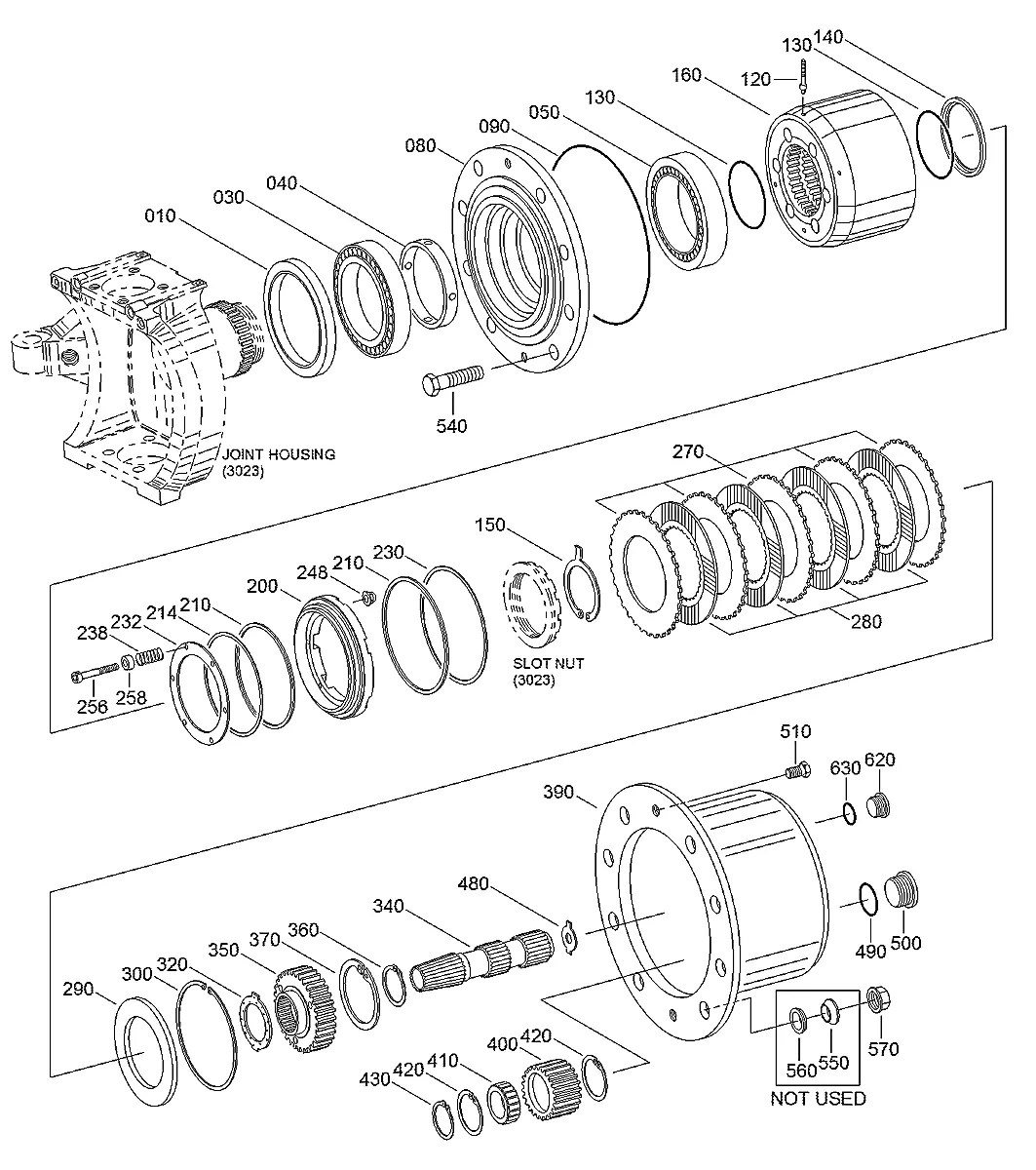 0630-307-004 Escavadeira de rodas Hyundai R130W-3
