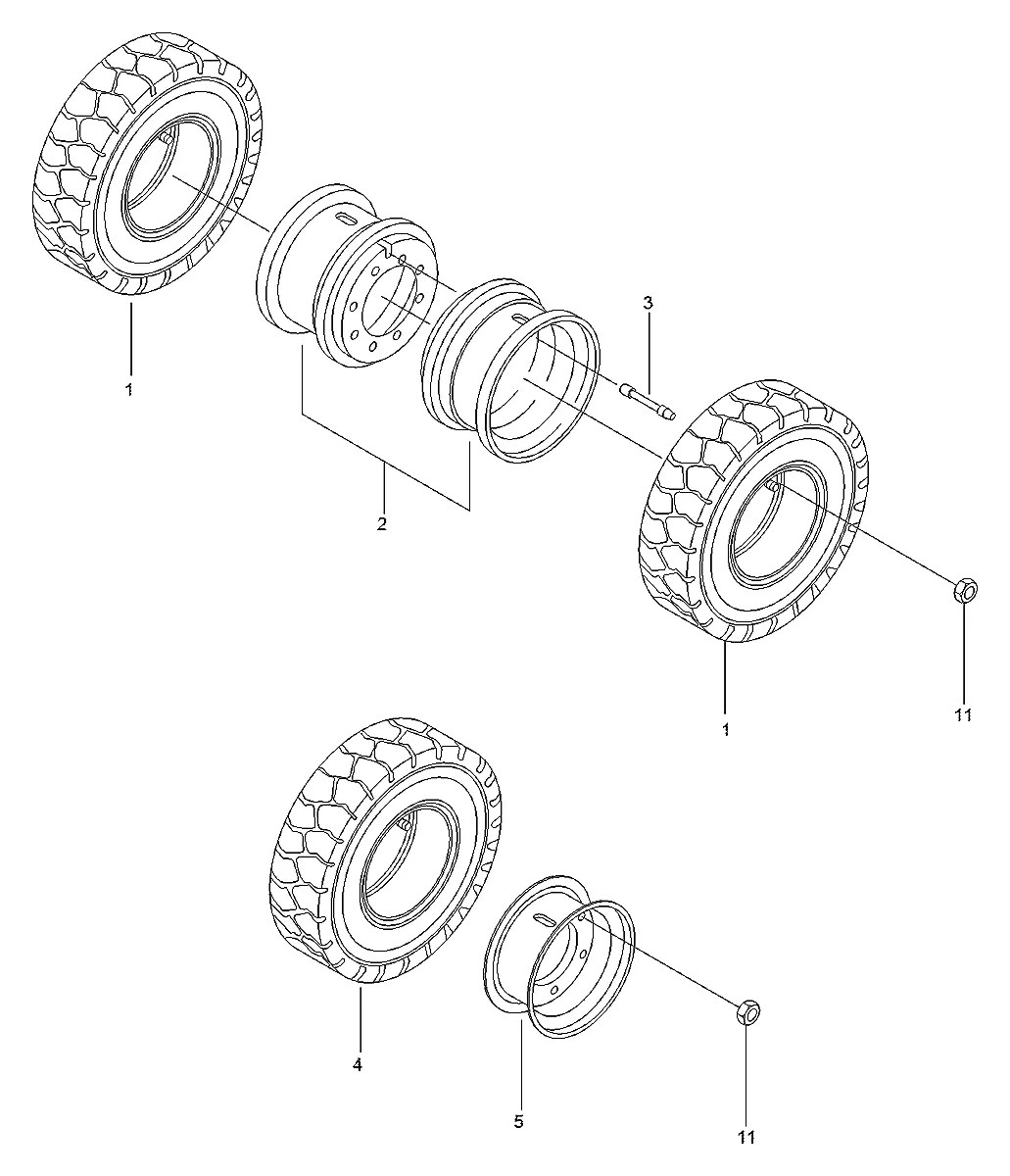 F15400060 Empilhadeira Hyundai HDF50-70A