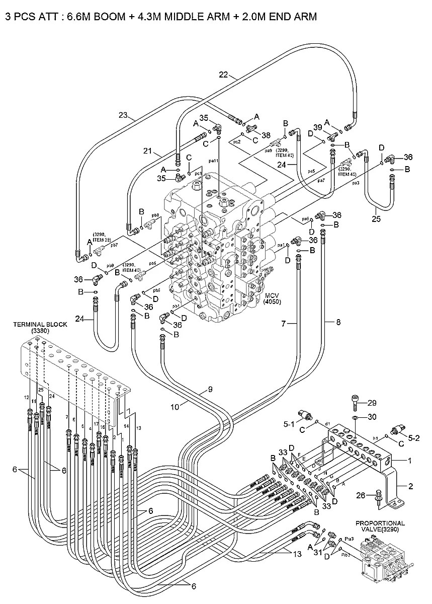 P910-062037 Escavadeira de esteiras Hyundai R380LC-9MH