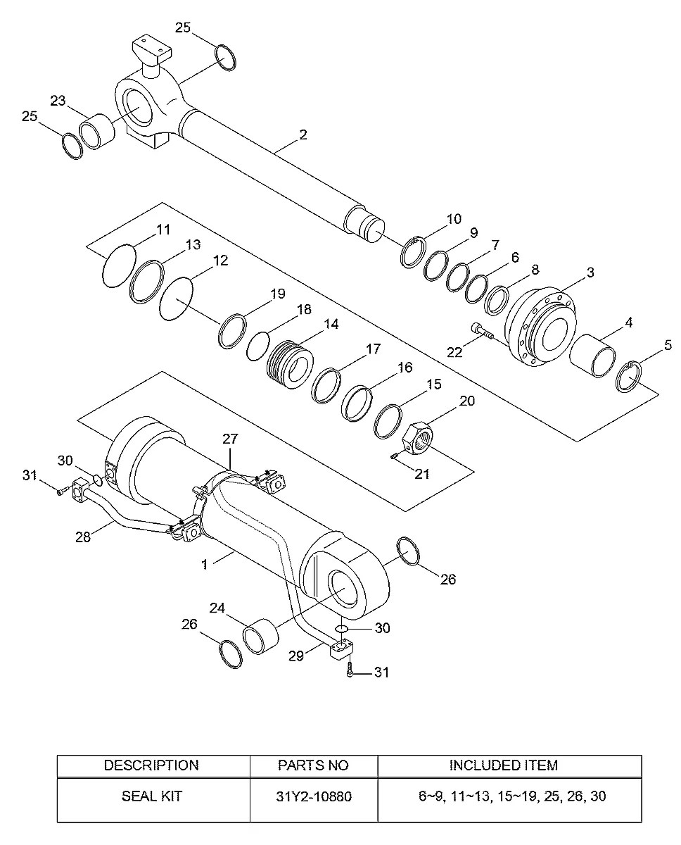 31Y2-14650 Pá-carregadeira Hyundai HL757-F