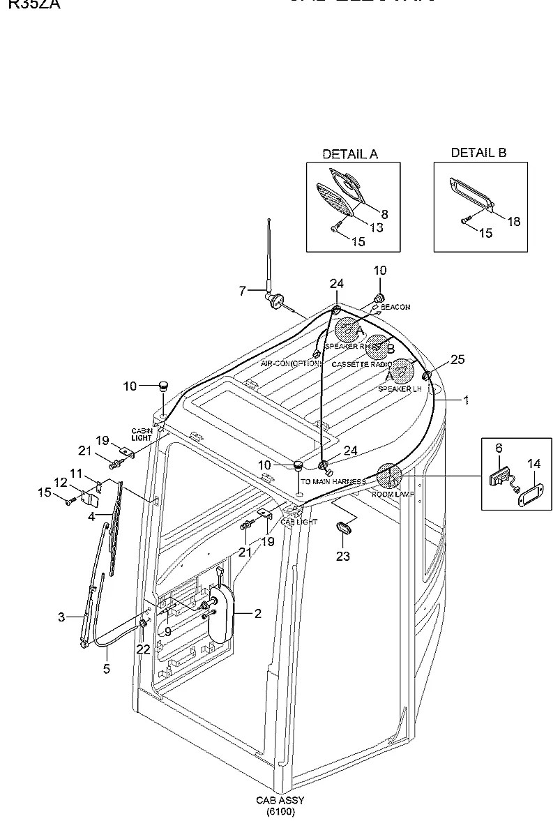 S151-050206 Escavadeira de esteiras Hyundai R35Z-9A